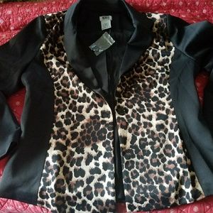 Animal print /black  lightweight jacket